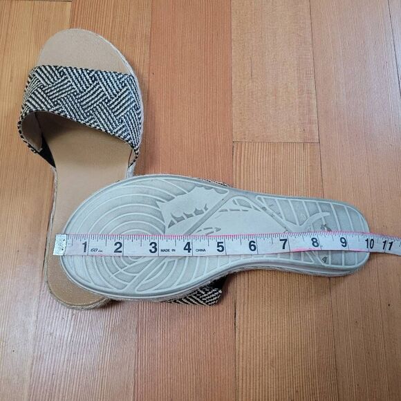 Tommy Bahama trevor woven geometric pattern slides minimalist neutral graphic su - Picture 6 of 8